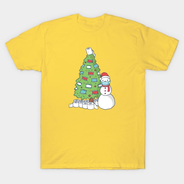 QUARANTINE CHRISTMAS TREE T-Shirt by Bombastik